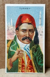 Tarjeta de tabaco Turquía 1910 T113 Types of Nations 14 marcas - Imagen 1 de 6
