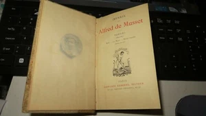 Antique Book Alfred de Musset Poesies 1833-1852 Paris Alphonse Lemerre 1926 - Picture 1 of 12