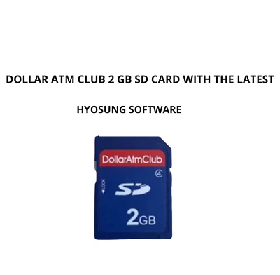 2GB SD Card with Latest Hyosung  ATM machine Software 1800SE 2600SE 2700SE 2800S - Image 1 of 2