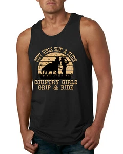 Camiseta sin mangas gráfica City Girls deslizante y deslizante campo niñas agarre y paseo para hombres - Imagen 1 de 9