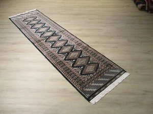 11' RUNNER Turkish-Knot All-over Pattern HANDMADE-KNOTTED WOOL/SILK RUG 580742 - Picture 1 of 10