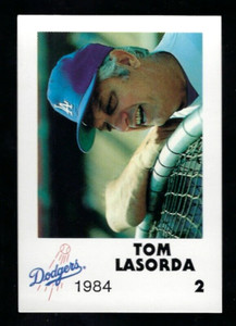 1984 L. A. Police Dept. card #2 - TOMMY LASORDA - Los Angeles Dodgers - HOF