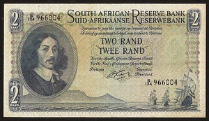 🔴SUDÁFRICA 2 Rand ND1962 XF+ P104b predominio inglés🔴 - Imagen 1 de 2