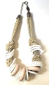 Fashion Nautical Theme Chunky Rope Choker Necklace - Picture 1 of 4