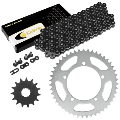 Black Drive Chain And Sprocket Kit for Suzuki DL650 V-Strom Xt Abs 2004-2018 - Изображение 1 из 4