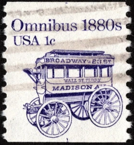 US - 1983 - 1 Cent Violet 1880 Omnibus Coil #1897 w Split Plate #1 Used F-VF - Picture 1 of 1