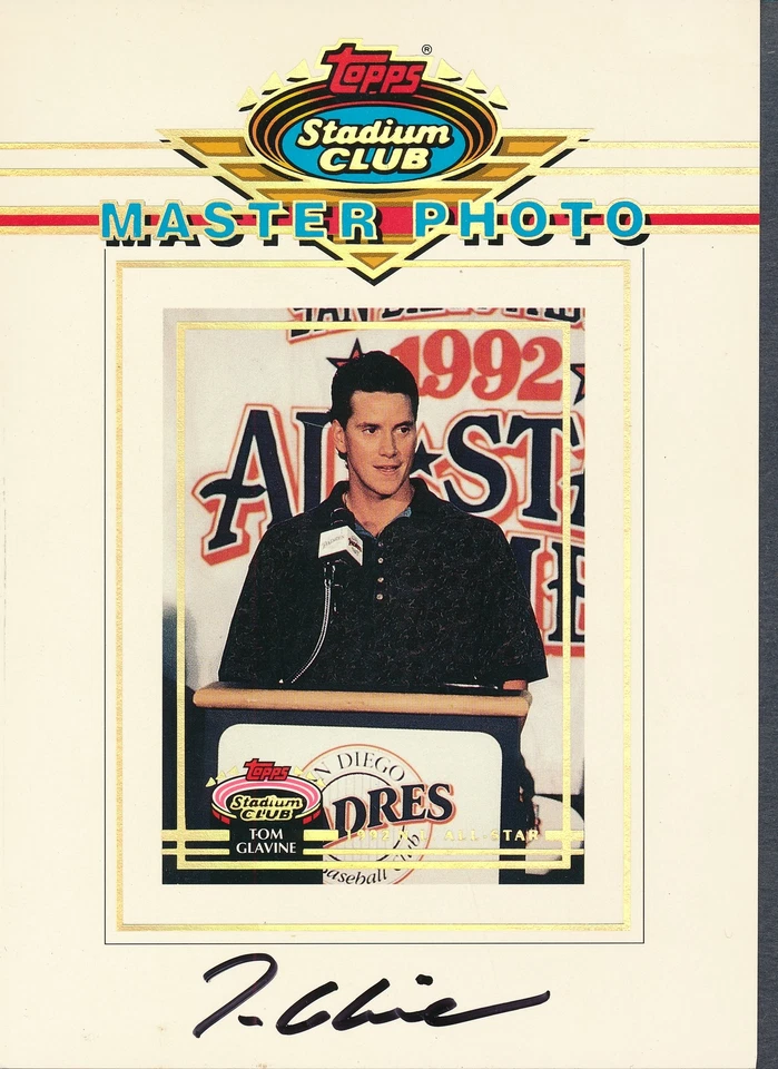 Tom Glavine Signed TSC Postcard Autograph Auto PSA/DNA Q79156 - Image 1 of 1