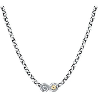 Collana Donna Morellato Drops SCZ1233 Acciaio Ciondoli Pvd Oro + Zirconi - Immagine 1 di 3