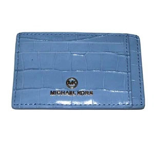 Michael Kors Croc ID Credit Card Holder Wallet- 7 Slots Total- New - Picture 1 of 4