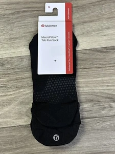 Lululemon MacroPillow Tab Run Sock Size M Black 25052 - Picture 1 of 5
