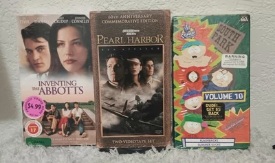 4x VHS 1999 South Park # 10  Inventing the Abbotts Pearl Harbor W/2 vhs Foto 1 de 3