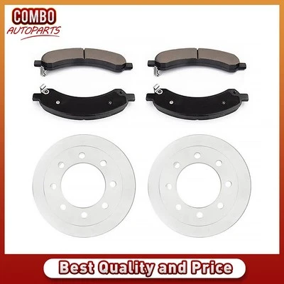 Rotores de freno traseros pastillas de freno de cerámica para Chevrolet Express 3500 2003 2004 2005 Foto 1 de 4