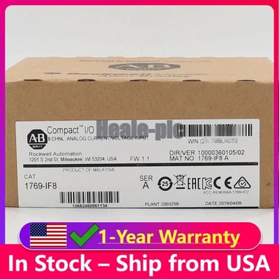New Factory Sealed AB 1769-IF8 / A CompactLogix 8 Pt Analog Input Module 1769IF8 - Image 1 of 2