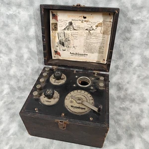 Vintage 20er Jahre Westinghouse Aeriola Sr Holzkiste Regenerativer Röhrenradio Empfänger - Bild 1 von 8