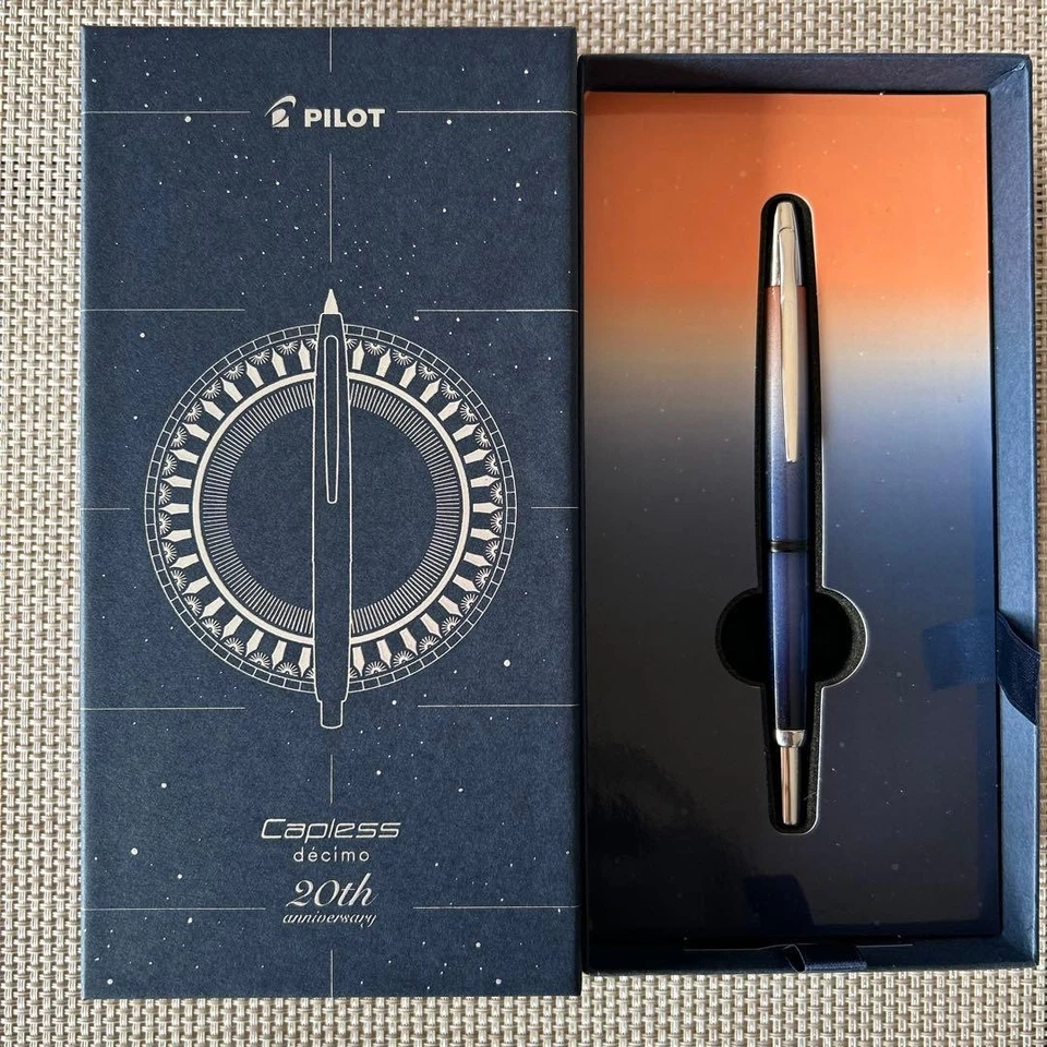 Pilot Capless Decimo Fountain Pen 20th Anniversary LTD Fine FCT-25-SNF