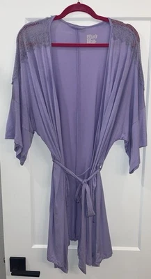 Bata Gilligan & O’ Malley Púrpura Detalle Encaje Longitud Media Corbata Frontal Talla M/L Foto 1 de 3