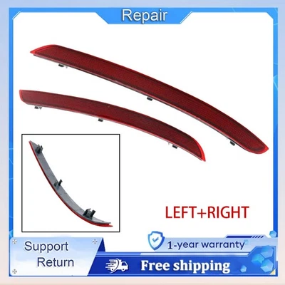 Par de reflectores de parachoques trasero para Mercedes Benz ML350 GLE350 ML63 AMG GLE400 Foto 1 de 4