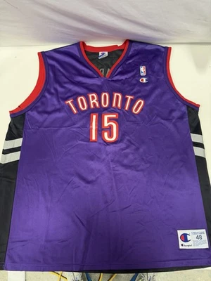Camiseta Vintage Vince Carter #15 Toronto Raptors Campeón Talla 48 L/XL Foto 1 de 4