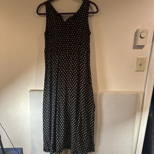 Women’s Maxi Dress Size 12 Black With Tan Details - Picture 1 of 4