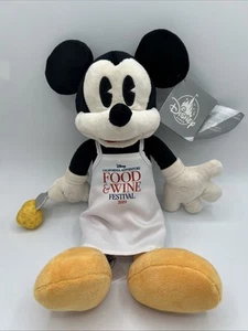 Peluche Avventura Disney Food & Wine Festival Topolino California 2019 14" Nuovo - Foto 1 di 11