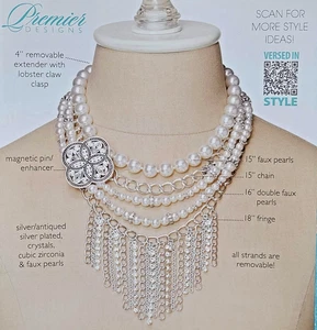 Premier Designs GIRL'S BEST FRIEND Signature Necklace Set NIB Versatile 30 Looks - Picture 1 of 10