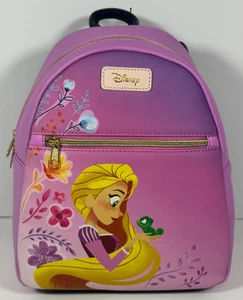 NEU Loungefly Disney Tangled Rapunzel & Pascal Pink Ombre Mini Rucksack Neu mit Etikett - Bild 1 von 9