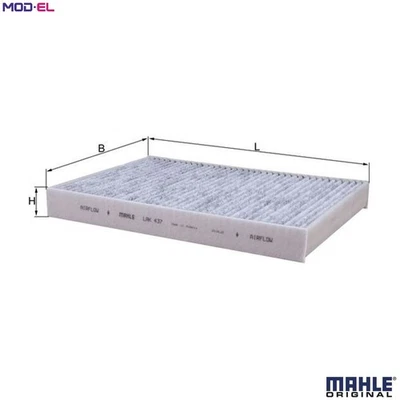 FILTER CABIN AIR LAK 437 FOR PEUGEOT CITROEN C5/III/Break C6 4HP /4HT3FY 2.2L - Image 1 of 4