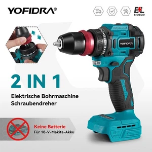 Für Makita 18V Akku Schraubendreher Bohrschrauber Akkuschrauber Elektroschrauber - Bild 1 von 14