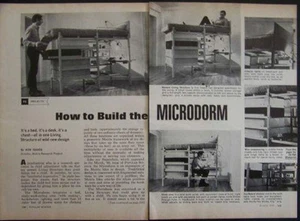 MICRODORM Bed/Desk/Chest HowTo build PLANS Matrix Dorm - Picture 1 of 1
