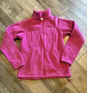 Columbia Benton Springs Full Zip Fleece Jacket Pink Womens Size Medium - Picture 1 of 5