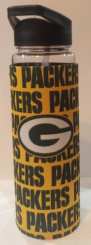 Green Bay Packers 25oz Flip Top Water Bottle - NFL Cover