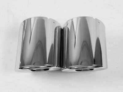 Juego de escape doble punta cromada Audi 2000-2015 TT Quattro 8J0071761 Foto 1 de 4