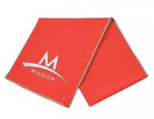 Mission Enduracool Tech Knit Towel COULEUR Coral sport 12X33---L40 - Picture 1 of 1