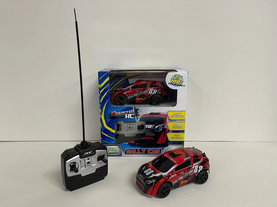 Funk Auto Spielzeug RC Fahrzeug Ferngesteuert Rally Car 14 cm Fernsteuerung Neu - Bild 1 von 3