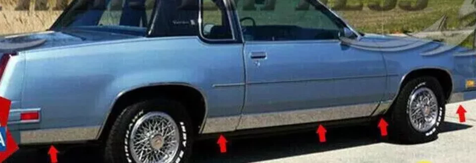 1978-1988 Oldsmobile Cutlass Supreme 2Dr acabamento de painel balancim plano 5 1/2" 10 peças FL - Imagem 1 de 1