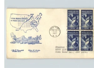 America e ACCIAIO che crescono insieme, BL/4, 1957 "L'acciaio serve l'America in pace e  - Foto 1 di 1