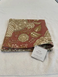 Funda de Almohada Floral Pottery Barn 20"X20" Multicolor Rojo/Dorado 100% Algodón Nueva con Etiquetas - Imagen 1 de 3