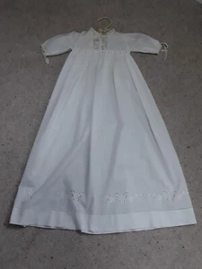 Vintage Antique - Baby Dress - Fine White Cotton Good Condition - Picture 1 of 6