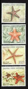 Papúa Nueva Guinea 1987 ESTRELLA de mar SG563-566 SC682-685 MNH - Imagen 1 de 1