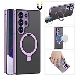 For Samsung Galaxy S23/S24 Ultra Clear Magnetic Build in Screen Protector Case - Picture 1 of 12