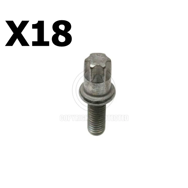 Porsche 911 Boxster (2009-2014) Perno colector escape (8 X 21 mm Torx) JUEGO DE 18 Foto 1 de 1