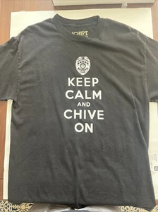 KCCO Keep Calm And Chive On Law Enforcement Police Dept Large Men’s black - Picture 1 of 4
