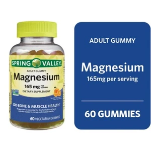 Spring Valley Magnesium Gummies for Bone & Muscle Health Support, 165mg 60 Count - Picture 1 of 4