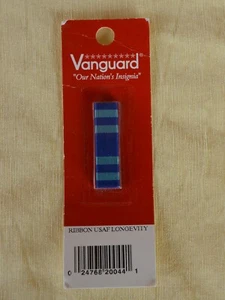 New Pkge Vanguard US Military Ribbon USAF Longevity Dark Blue & Light Blue - Picture 1 of 5