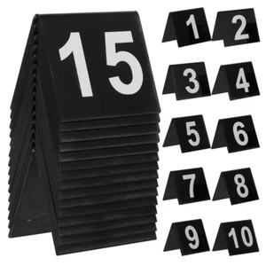 15 Pcs Number Plate Marking Self Stand Table Numbers Food Markers for Buffet - Picture 1 of 12