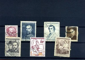 CECOSLOVACCHIA 7 Serie francobolli - stamps - timbres - Briefmark - Foto 1 di 1