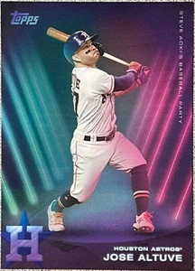 2022 Topps X Steve Aoki Baseball Party Jose Altuve #3 - Free Shipping Always! - Picture 1 of 2