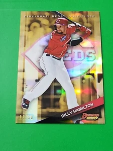 Billy Hamilton 2015 Bowmans Best Gold Refractor 14/50, Cincinnati Reds - Imagen 1 de 6