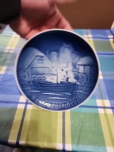 Plato de coleccionista D8 1976 Christmas Welcome Bing Grondahl B&G - Imagen 1 de 2