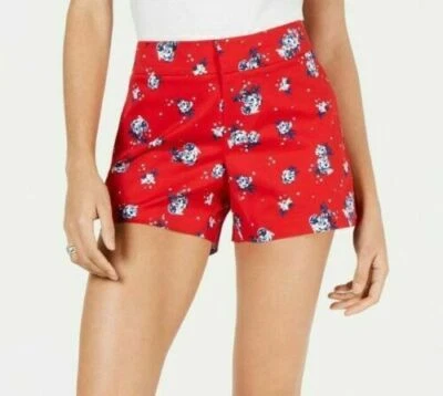 女式 Maison Jules 红色美国植物短裤,44.50 美元 — 第 1/3 张图片